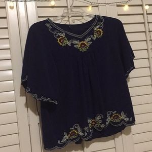Latina styled embroidered blouse